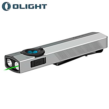 Lanterna Olight ArkPro LED 1500 Lúmens Laser Verde UV Prata