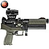 PCP Air Pistol Hatsan Velox Semi-Auto OD Green