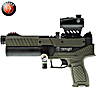 PCP Air Pistol Hatsan Velox Semi-Auto OD Green
