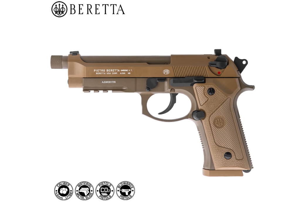 Pistolet CO2 Beretta M9A3 BB Blowback FDE
