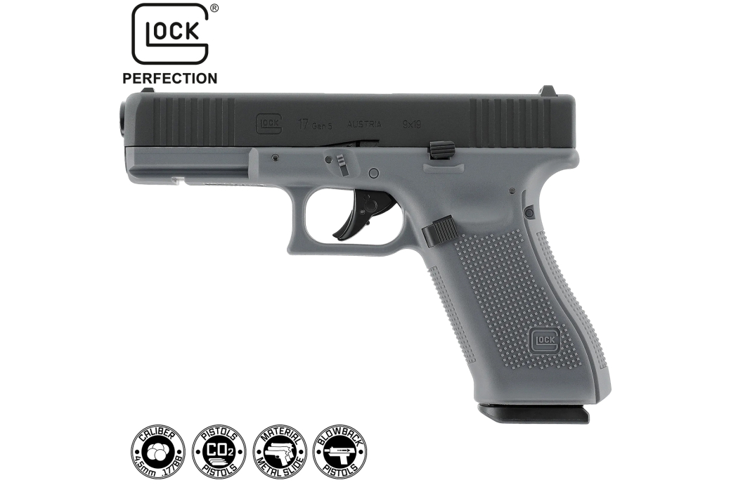 CO2 BB Air Pistol Glock 17 Gen5 Blowback Tungsten Gray