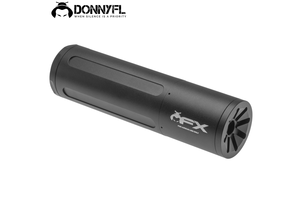 Moderador de Som DonnyFL TFX Airguns 5.50 mm (.22) 6.35mm (.25) 127x35mm 1/2 UNF