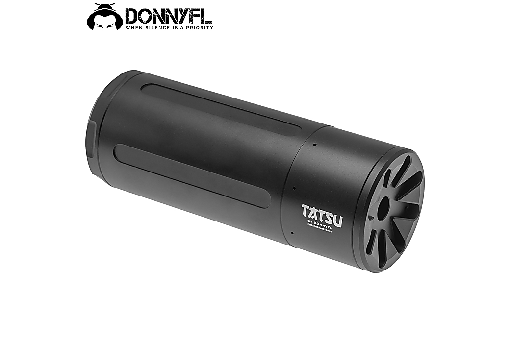 Moderador de Sonido DonnyFL Tatsu 4.50 mm (.177) 5.50 mm (.22) 110x40mm 1/2 UNF