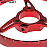 Roda de Paralaxe de Focagem Lateral Garima Revolution 3D 145 para Sightron S6 10-60x56 Vermelho