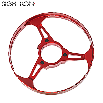 Roda de Paralaxe de Focagem Lateral Garima Revolution 3D 145 para Sightron S6 10-60x56 Vermelho
