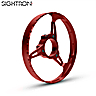 Rueda de Paralaje de Enfoque Lateral Garima Revolution 3D 145 para Sightron S6 10-60x56 Rojo