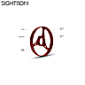 Molette Latérale de Réglage de la Parallaxe Garima Revolution 3D 145 pour Sightron S6 10-60x56 Rouge