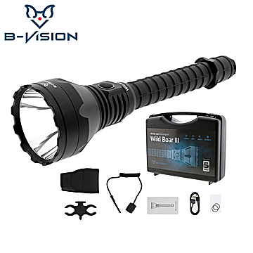 Lanterna Tactica B-Vision Wild Boar III Kit de Caça LED 3000 Lúmens