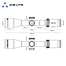 Lunette De Tir Delta Optical Titanium HD 1.5-9x45 SFP IR (4A S MIL)