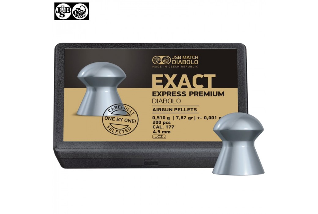 MUNITIONS JSB EXACT EXPRESS PREMIUM DIABOLO 200pcs 4.52mm (.177)