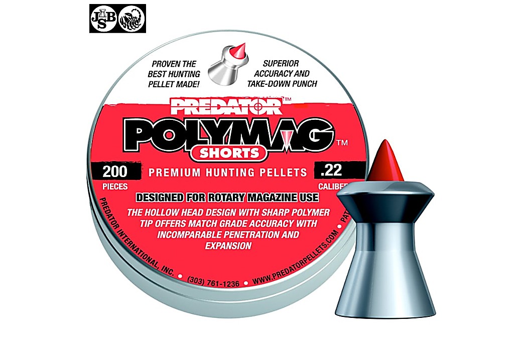 Air gun pellets JSB POLYMAG SHORTS 200pcs 5.50mm (.22)