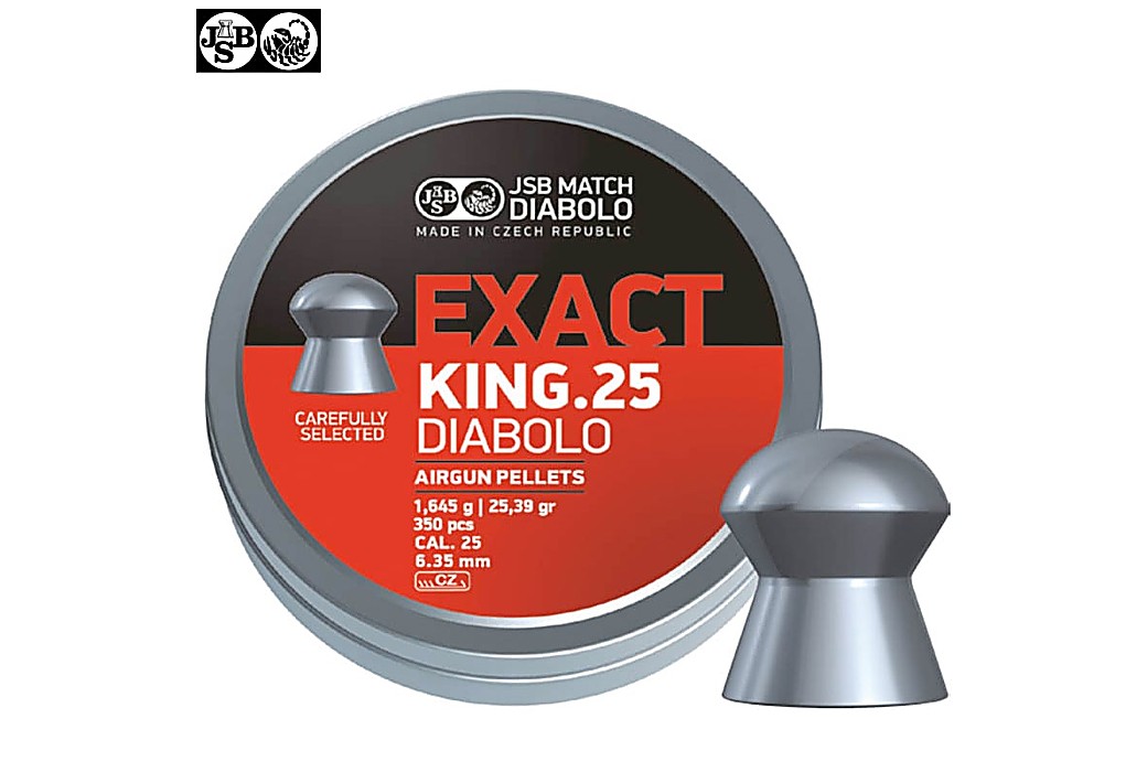 Air gun pellets JSB EXACT KING ORIGINAL 300pcs 6.35mm (.25)