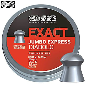 Air Gun Pellets JSB Exact Express Jumbo Original 250pcs 5.52mm (.22)