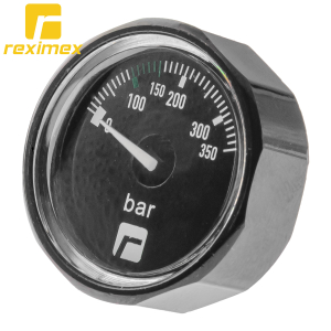 Manómetro de Pressão do Regulador Reximex 25mm 0-350 BAR 1/8 BSP