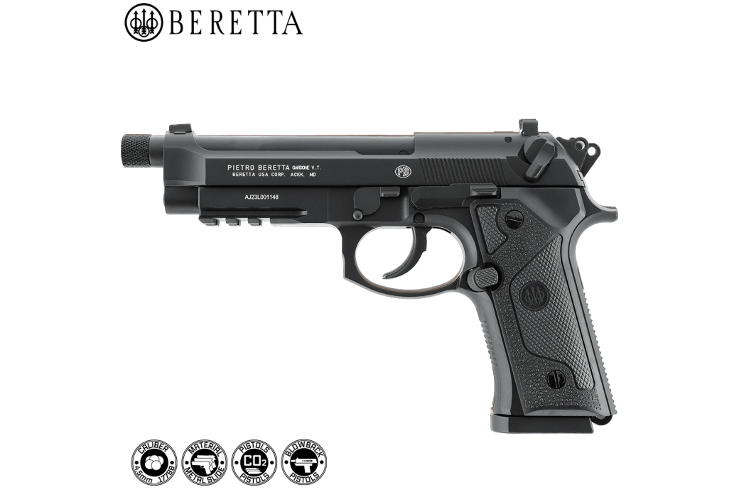 Pistola CO2 Beretta M9A3 BB Blowback Black