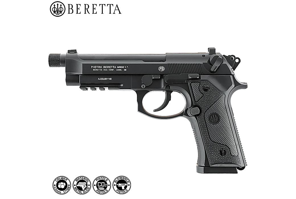 Pistolet CO2 Beretta M9A3 BB Blowback Black