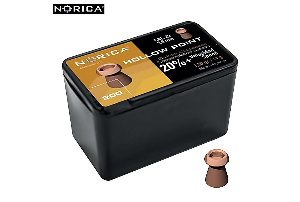 Air gun pellets NORICA HOLLOW POINT 5.50mm (.22) 200PCS