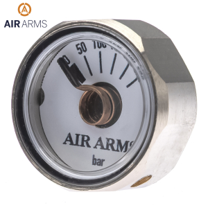 Manómetro Pressão Air Arms 20mm 1/8 BSP 0-250 BAR O-Ring