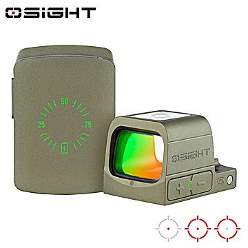 Lunette de Tir Red Dot Sight Reflex Osight S (2 MOA Dot & 32 MOA Circle) RMSc Vert OD