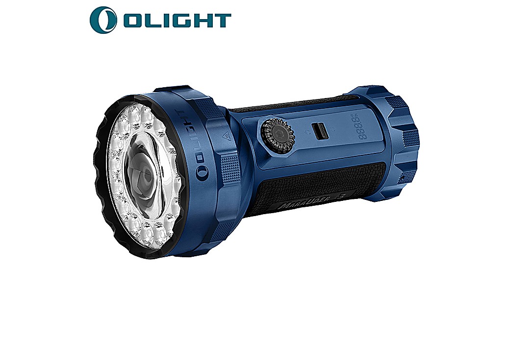 Lanterna Olight Marauder 3 LED 25000 Lúmens Alta Potência Azul
