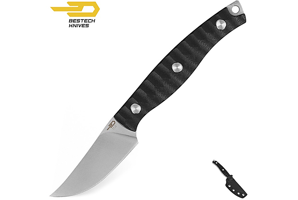 Bestech Knife Heidi Blacksmith 3 Black G10 D2
