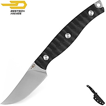Bestech Faca Heidi Blacksmith 3 Preto G10 D2