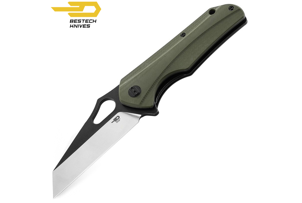 Bestech Navaja Operator Verde OD G10 D2