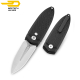 Bestech Pocket Knife Ququ Black Aluminium 14C28N