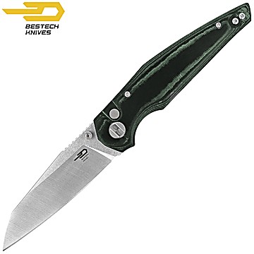 Bestech Navalha Snakebird Verde Micarta 14C28N