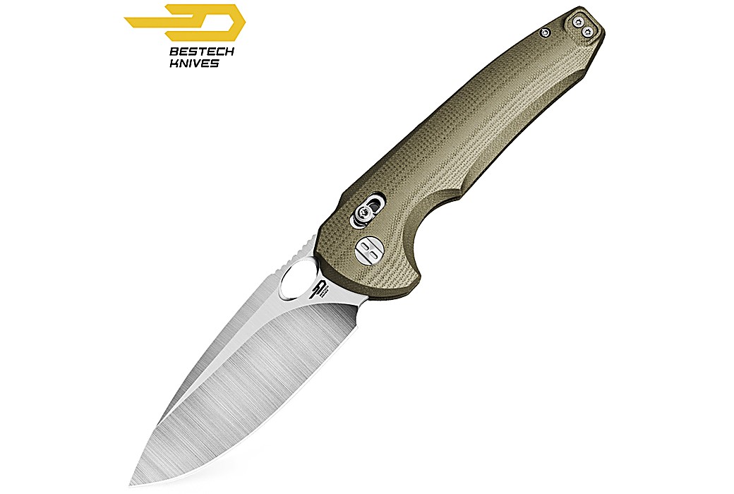 Bestech Navaja Noctar Verde OD G10 14C28N