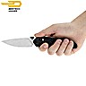 Bestech Pocket Knife Mothus Black Carbon Fibre G10 14C28N