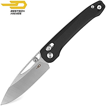 Bestech Pocket Knife Cobber Black G10 14C28N