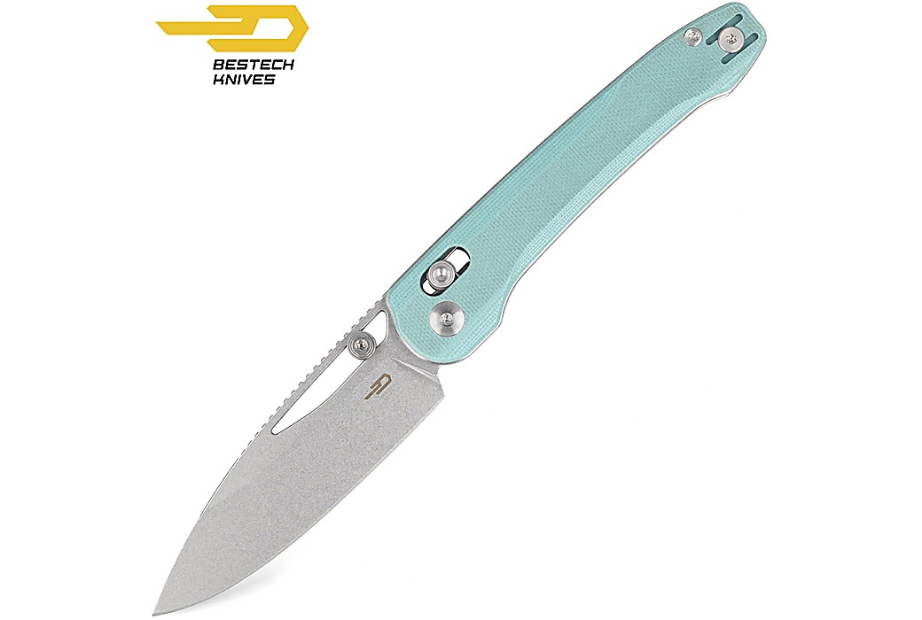 Bestech Navalha Cobber Azul Claro G10 14C28N