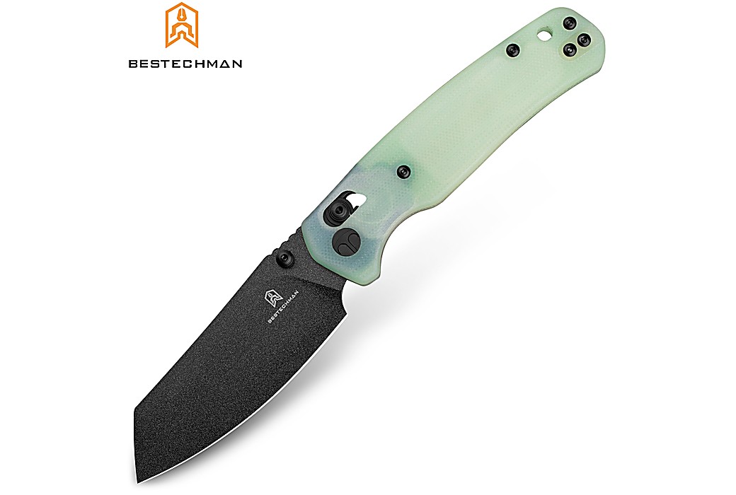 Bestechman Navaja Cicada's Wing Jade G10 10CR15COMOV