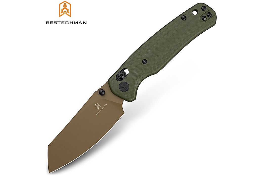 Bestechman Navaja Cicada's Wing Negro G10 10CR15COMOV