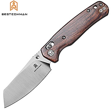 Bestechman Navalha Cicada's Wing Desert Ironwood G10 10CR15COMOV