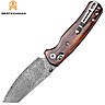 Bestechman Couteau de Poche Cicada's Wing Damascus Desert Ironwood G10 10CR15COMOV