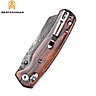 Bestechman Pocket Knife Cicada's Wing Damascus Desert Ironwood G10 10CR15COMOV