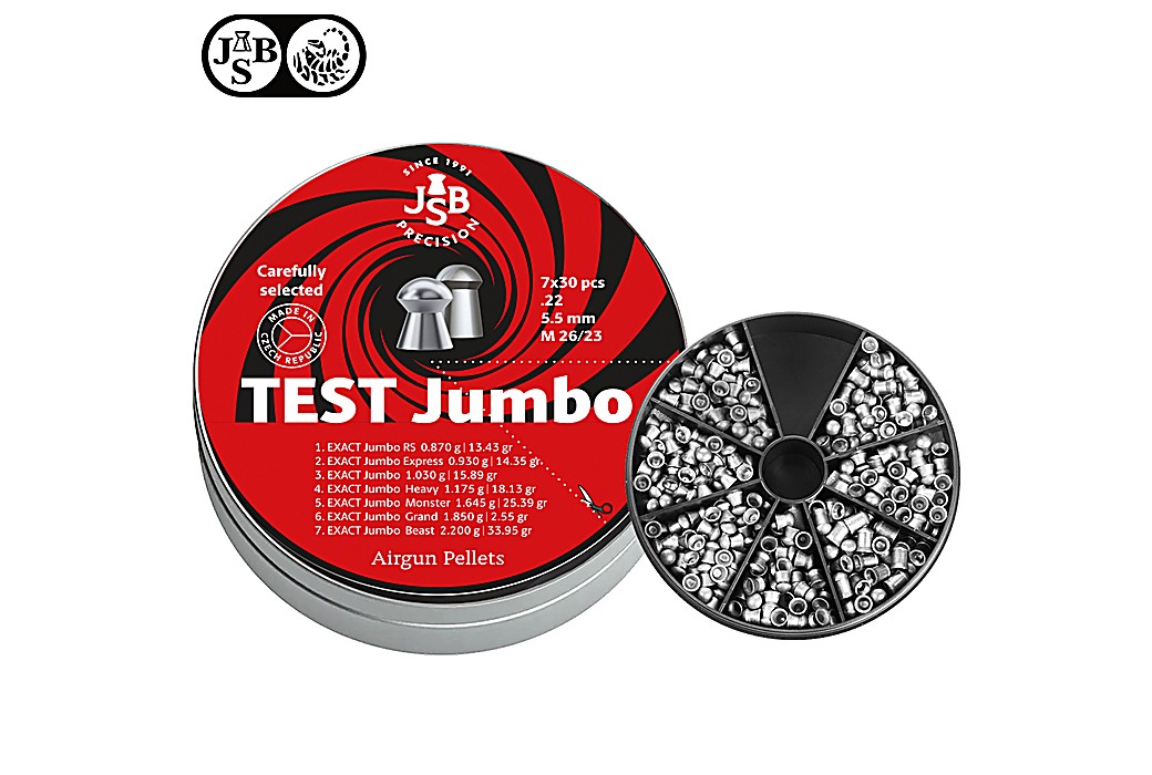 Air gun pellets JSB Test Jumbo 210pcs 5.50mm (.22)