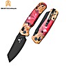 Bestechman Couteau de Poche Cicada's Wing Wood & Red Resin 10CR15COMOV