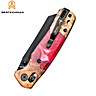 Bestechman Navaja Cicada's Wing Wood & Red Resin 10CR15COMOV