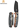 Bestechman Navalha Cicada's Wing Wood & Black Gold Resin 10CR15COMOV
