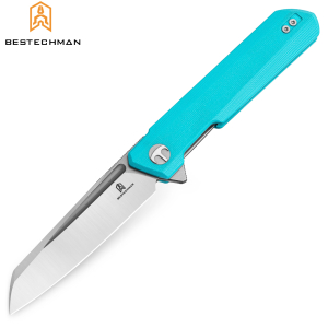 Bestechman Navalha Dundee Sheepfoot Azul Claro G10 D2