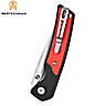 Bestechman Pocket Knife Icebreaker Black & Red Aluminium D2