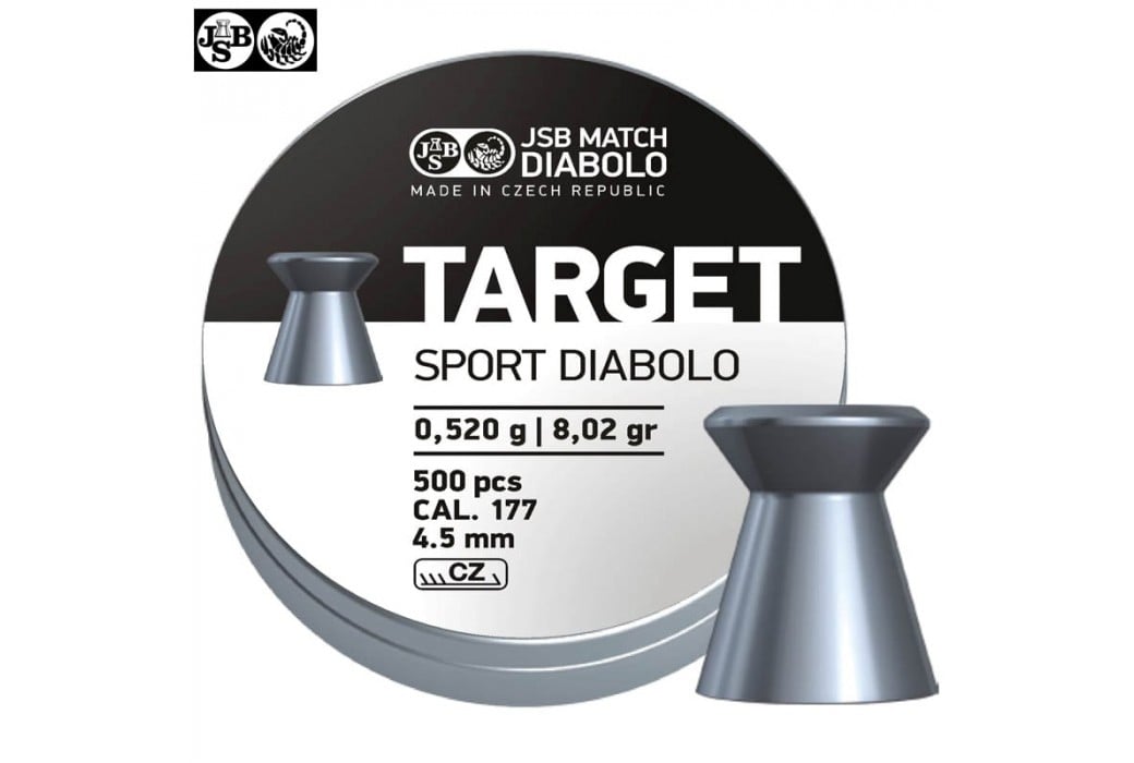 MUNITIONS JSB TARGET SPORT DIABOLO 500pcs 4.50mm (.177)