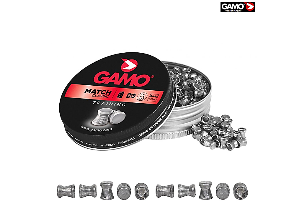 Air gun pellets Gamo Match 500 Pcs 4,5mm (.177)