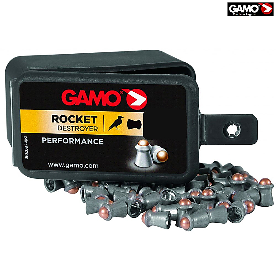 Buy online Air gun pellets Gamo Rocket 100pcs 5,5mm (.22) from GAMO • Shop  of Air gun pellets Caliber .22 (5.50mm) Online Store • Mundilar Airguns
