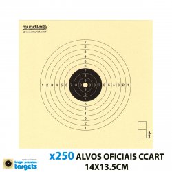 KRUGER ALVOS COMP. CARABINA CCART 10m 14X13.5CM 250pcs