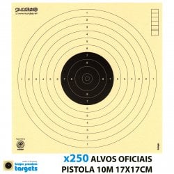KRUGER ALVOS COMP. PISTOLA 10m 17X17CM 250pcs