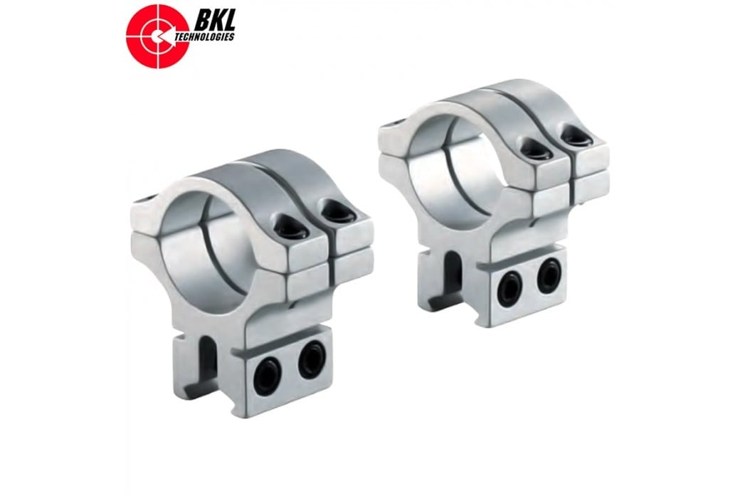BKL 301 TWO-PIECE MOUNT 30mm 9-11mm SILVER